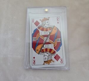 King of Diamonds (R) Playing Card in Case